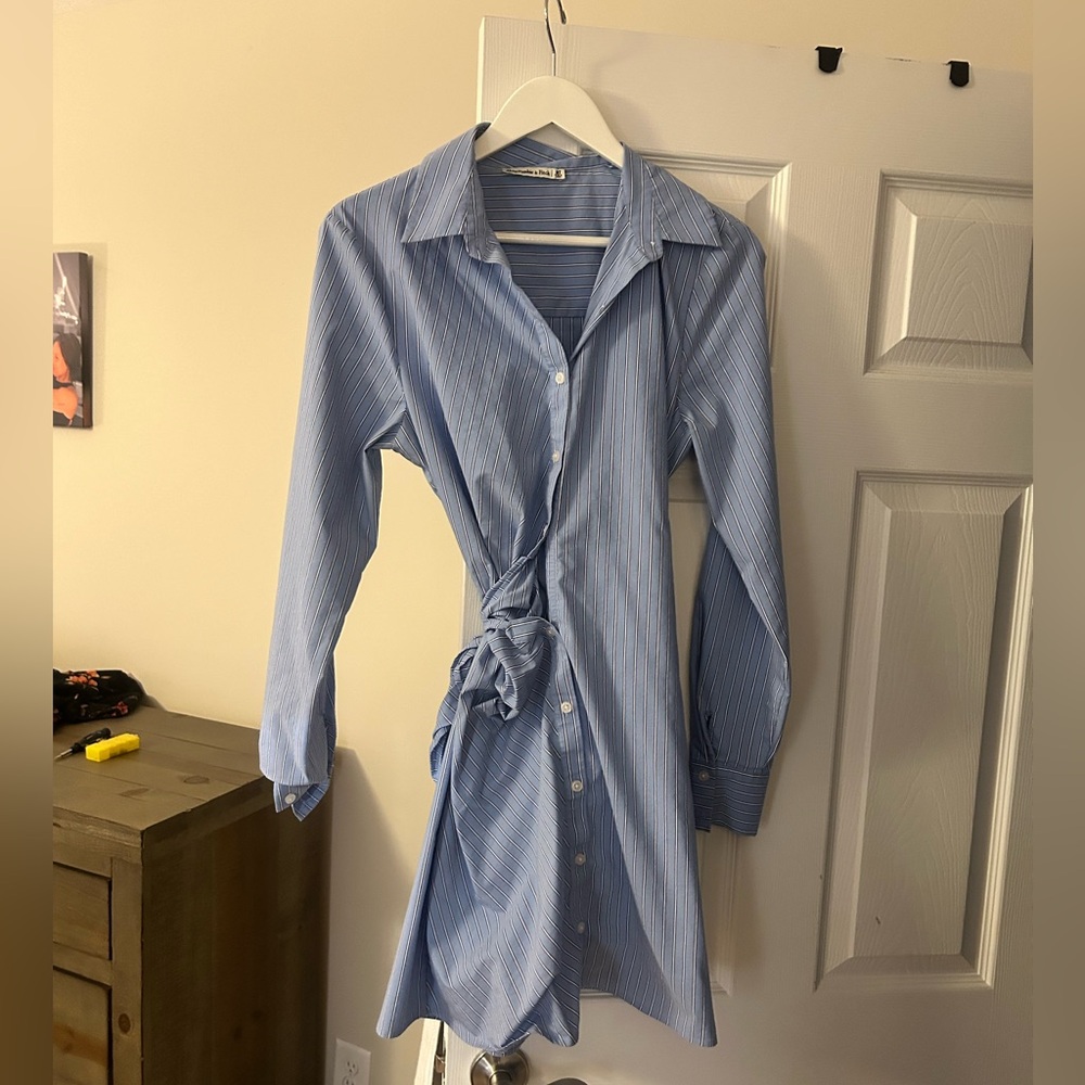 Abercrombie shirt dress medium tall
